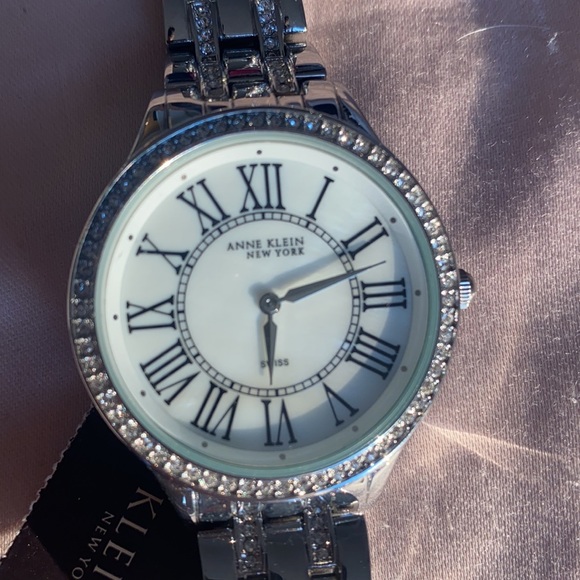 Anne Klein Silver Swiss Movement Chain Watch main image 5